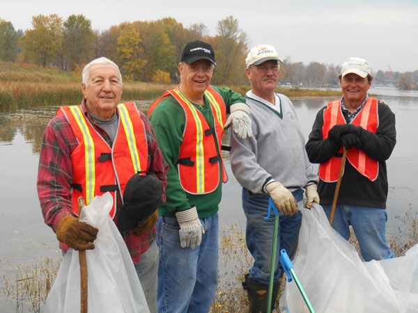 Oneida Lake Association trash pick up project 2015